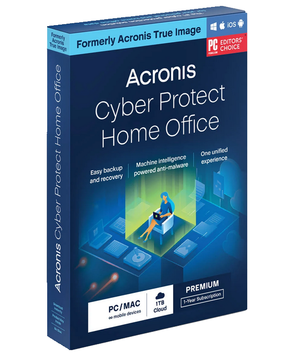 Acronis Cyber Protect Home Office Premium 3 Geräte 1 Jahr + 1 TB Cloud Storage