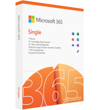 Microsoft 365 Single 1 Jahr fuer 1 Person