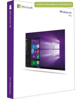 Microsoft Windows 10 Professional inkl. Upgrade von Windows 10 Home Dauerlizenz (Retail) Deutsch/Multilingual (FQC-09131)
