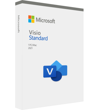 Microsoft Visio Standard 2021 für Windows Deutsch/Multilingual (D86-05942) (Dauerlizenz) mit E&R Cashback