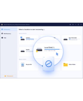 EaseUS Data Recovery Wizard Professional 1 PC Deutsch/Multilingual (Dauerlizenz, aktuelle Jahresversion) (SNDRWP50)