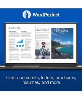 Corel WordPerfect Office Standard 2021 1 User Deutsch/Multilingual (unbegrenzte Laufzeit, kein Abo) (LCWP2021ML1)