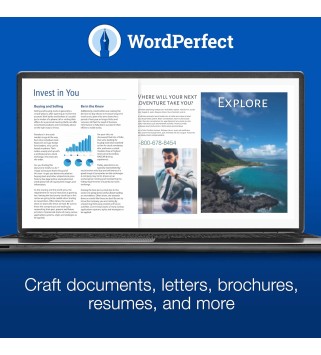 Corel WordPerfect Office Standard 2021 1 User Deutsch/Multilingual (unbegrenzte Laufzeit, kein Abo) (LCWP2021ML1)