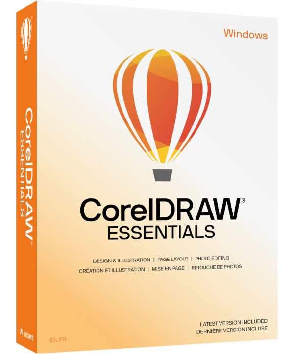 Corel CorelDRAW Essentials 2024 für Windows 1 Gerät Deutsch/Multilingual (unbegrenzte Laufzeit, kein Abo) (ESDCDE2024)