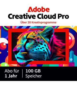 Adobe Creative Cloud Pro · All Apps für PC/Mac 1 User 1 Jahr Deutsch/Multilingual (65300197) mit E&R Cashback