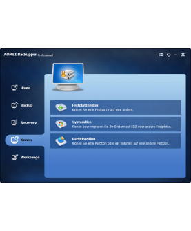 AOMEI Backupper Professional für Windows 2 PCs (Dauerlizenz) mit E&R Cashback