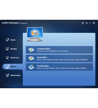 AOMEI Backupper Professional für Windows 2 PCs (Dauerlizenz) mit E&R Cashback