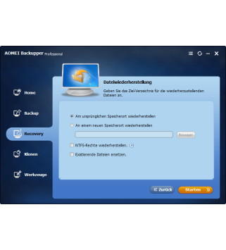 AOMEI Backupper Professional für Windows, Lifetime (lebenslange Lizenz) 1 PC