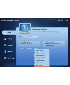AOMEI Backupper Professional für Windows 2 PCs 1 Jahr (aktuelle Jahresversion) mit E&R Cashback