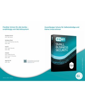 ESET Small Business Security 5 Geräte 1 Jahr für Windows/Windows Server/macOS/Android (aktuelle Version) mit E&R Cashback