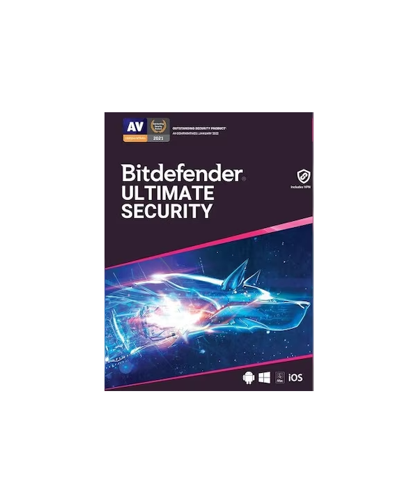Bitdefender Ultimate Security Family 2026 für PC/Mac/iOS/Android 25 Geräte 1 Jahr Deutsch/Multilingual (Multi-Device)