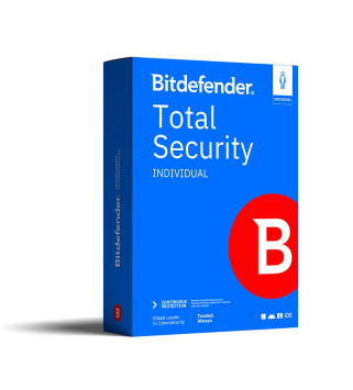 Bitdefender Total Security Individual 2026 für PC/Mac/iOS/Android 5 Geräte 1 Jahr Deutsch/Multilingual (Multi-Device)