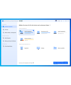 EaseUS Data Recovery Wizard 2026 Professional 1 PC Deutsch/Multilingual (Dauerlizenz, aktuelle Vollversion) (SNDRWP50)