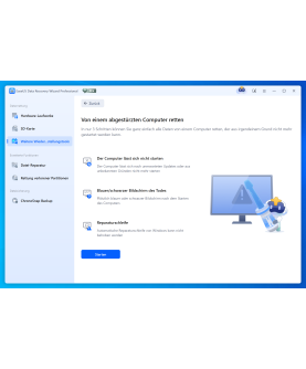 EaseUS Data Recovery Wizard 2026 Professional 1 PC Deutsch/Multilingual (Dauerlizenz, aktuelle Vollversion) (SNDRWP50)