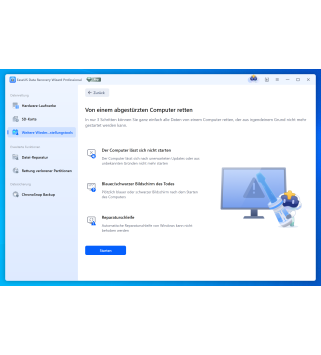 EaseUS Data Recovery Wizard 2026 Professional 1 PC Deutsch/Multilingual (Dauerlizenz, aktuelle Vollversion) (SNDRWP50)