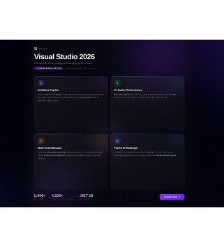 Microsoft Visual Studio Professional 2026 Deutsch/Multilingual (DG7GMGF0VJ96:0002) (Dauerlizenz) mit E&R Cashback