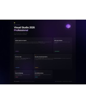 Microsoft Visual Studio Professional 2026 Deutsch/Multilingual (DG7GMGF0VJ96:0002) (Dauerlizenz) mit E&R Cashback
