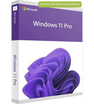 Microsoft Windows 11 Professional mit Upgrade von Windows 11 Home Deutsch/Multilingual (Dauerlizenz) (FQC-10572)