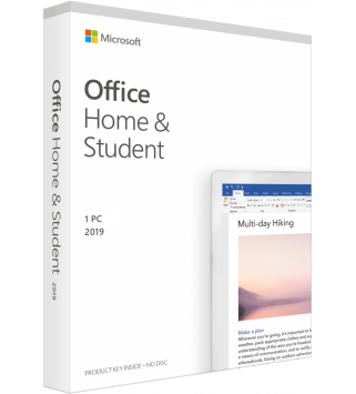 Microsoft Office 2019 Home and Student für Windows Deutsch/Multilingual (79G-05018) (Dauerlizenz, Retail)