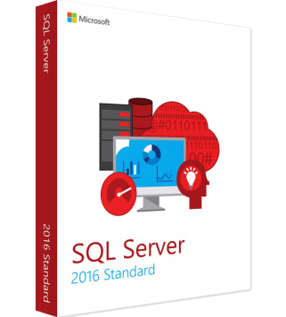 Microsoft SQL Server 2016 Standard inkl. 10 Clients (CALs) Deutsch/Multilingual ESD