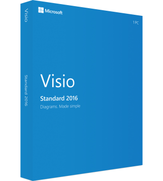 Microsoft Visio Standard 2016 Deutsch/Multilingual (D86-05549)