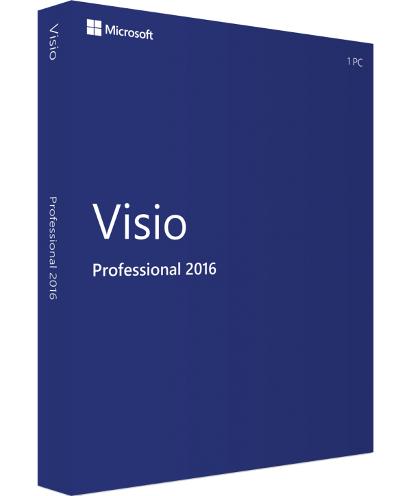 Microsoft Visio Professional 2016 Deutsch/Multilingual (D87-07114)