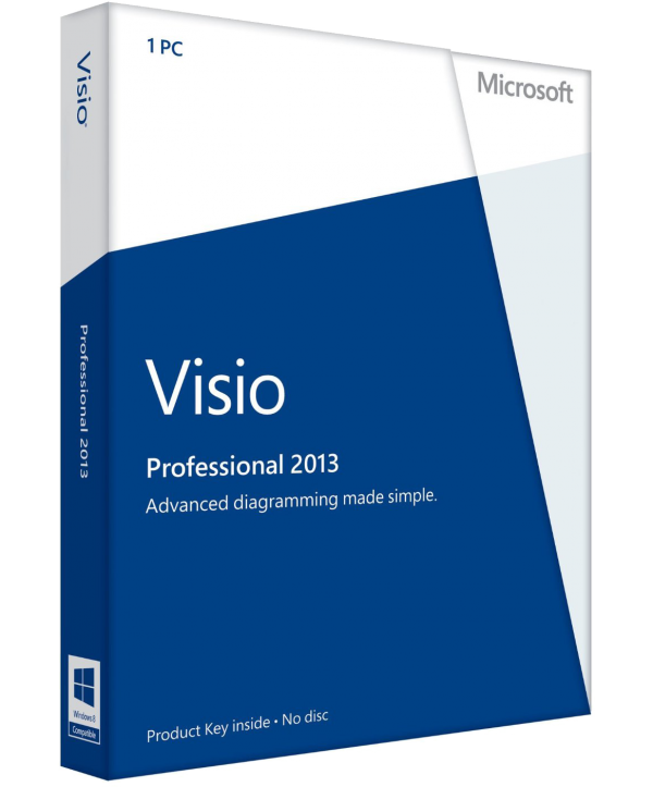 Microsoft Visio Professional 2013 Deutsch/Multilingual (AAA-02256)