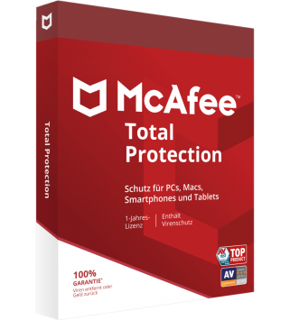 McAfee Total Protection 3 Geräte 1 Jahr