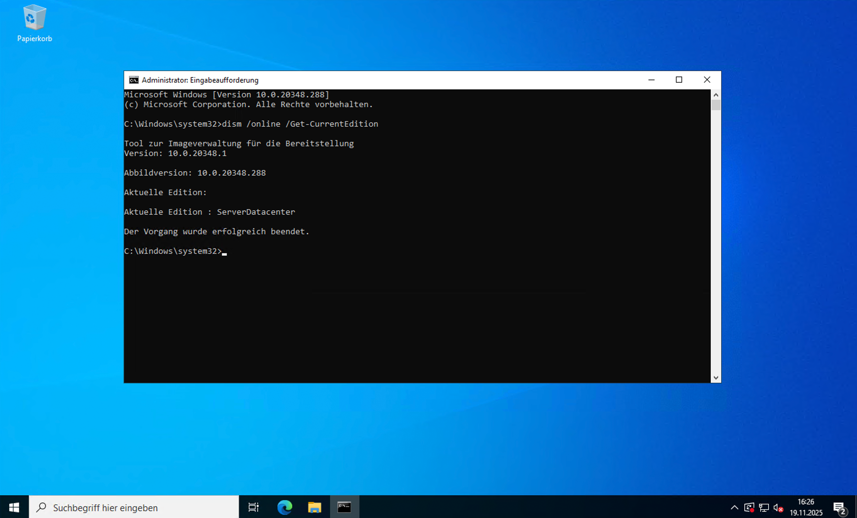 Server-Edition abfragen