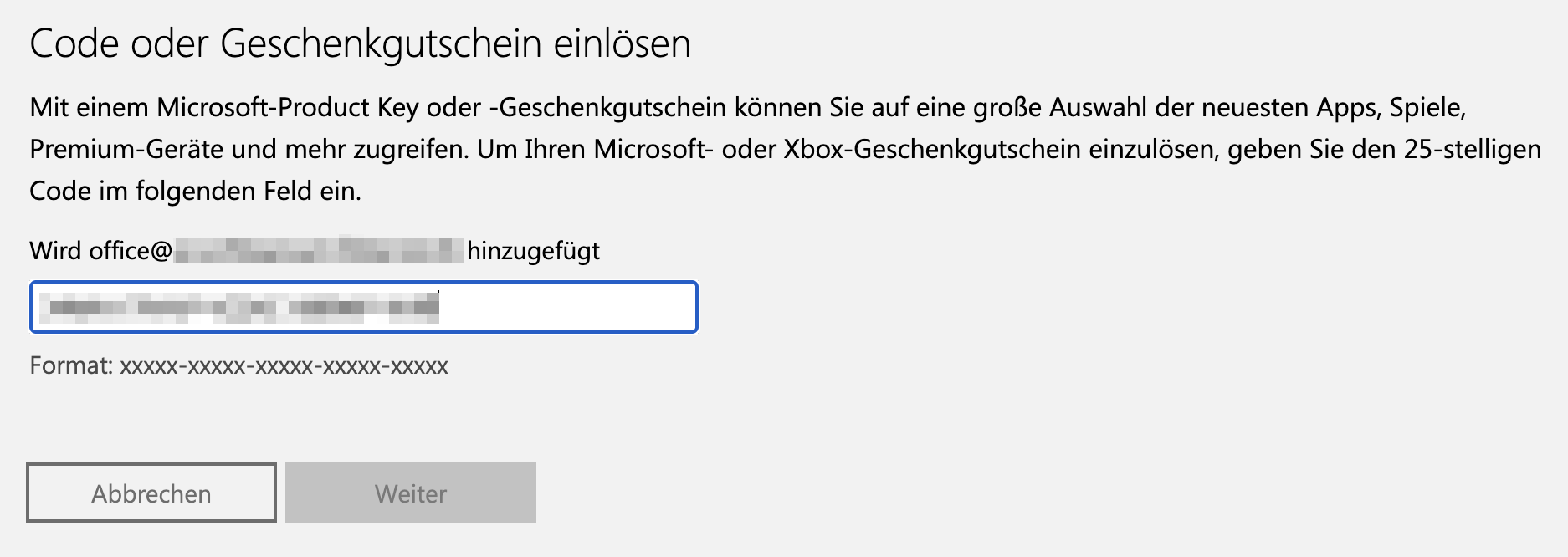 Redeem your Microsoft product key