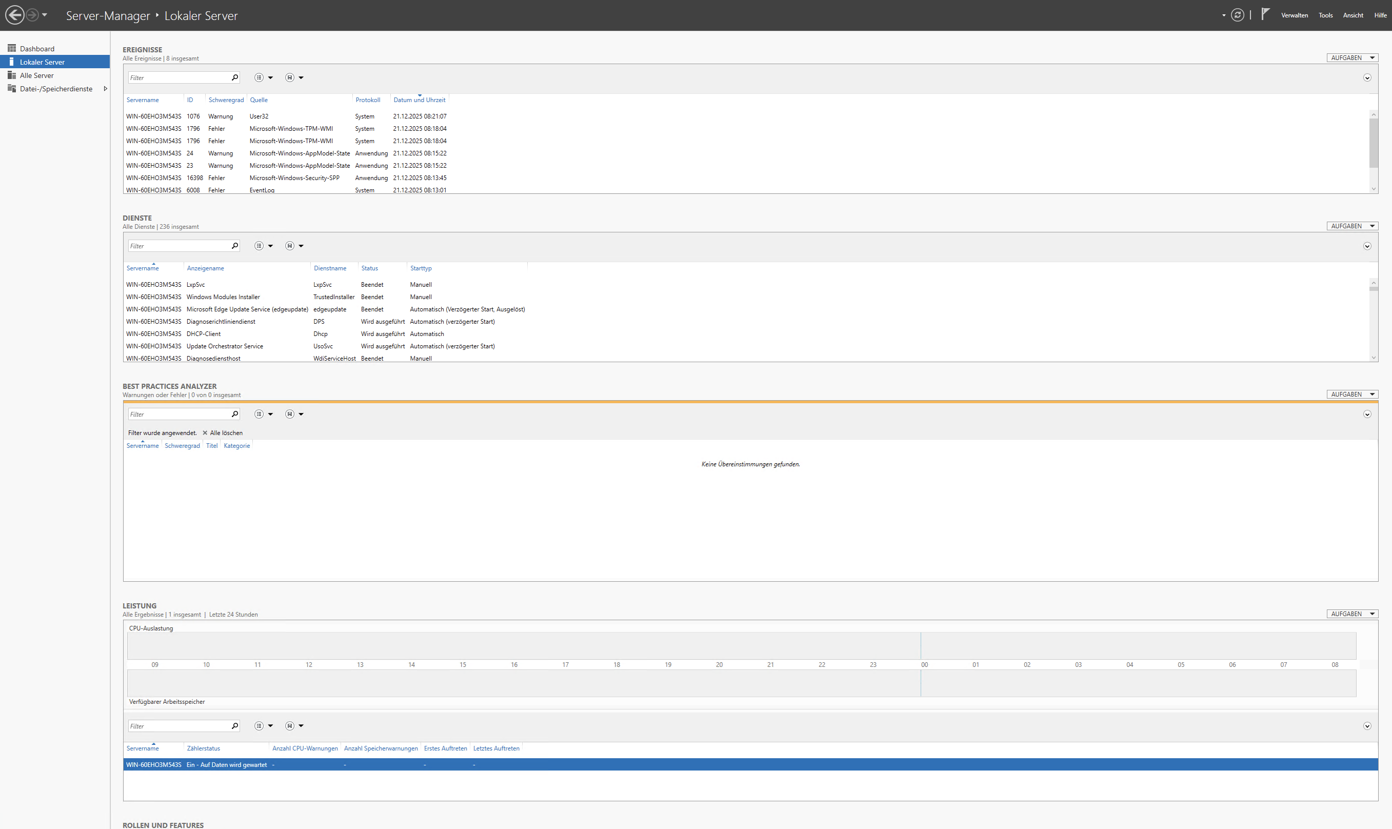 Windows Server 2025 Manager